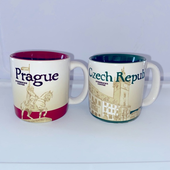 STARBUCKS 3oz DEMITASSE GLOBAL ICON CITY DEMI‎ MINI MUG Prague Czech Republic - Picture 1 of 7